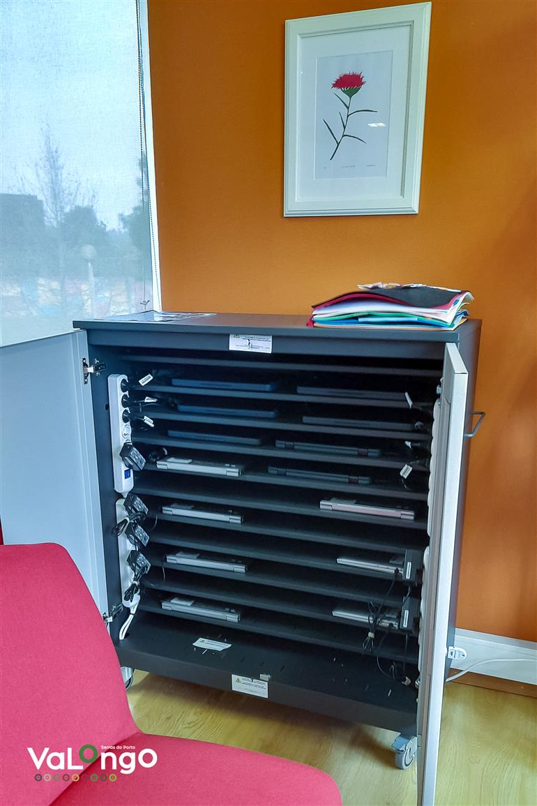 carrinho com tablets