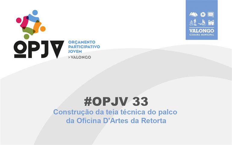 OPJV33 - Construção da teia técnica do palco da Oficina D